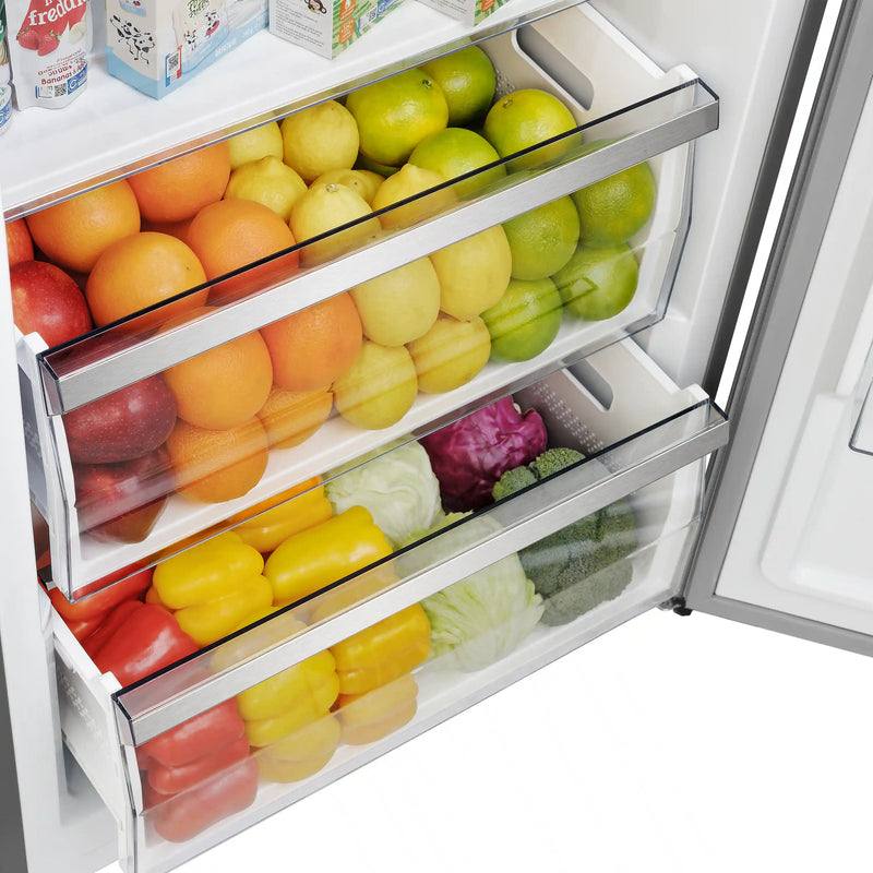 Forno Maderno 2 28-Inch Wide 27.2 Cu.Ft Convertible Refrigerator/Freezer with Decorative Trim (FFFFD1722-60MG-WHT)