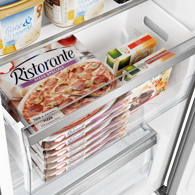 Forno Maderno 2 28-Inch Wide 27.2 Cu.Ft Convertible Refrigerator/Freezer with Decorative Trim (FFFFD1722-60MG-WHT)