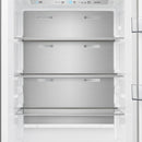 Forno 4-Piece Appliance Package - 36-Inch Electric Range, Wall Mount Range Hood, 60-Inch Refrigerator, and Dishwasher in White with Antique Brass Handle