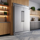 Forno 4-Piece Appliance Package - 30-Inch Espresso Induction Range , Wall Mount Range Hood, 60-Inch Built-In Convertible Refrigerator, and Dishwasher in Stainless Steel