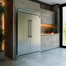 Forno 4-Piece Appliance Package - 30-Inch Espresso Electric Range , Wall Mount Range Hood, 60-Inch Built-In Convertible Refrigerator, and Dishwasher in Stainless Steel