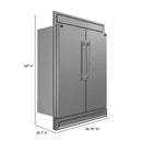 Forno 4-Piece Appliance Package - 30-Inch Espresso Electric Range , Wall Mount Range Hood, 60-Inch Built-In Convertible Refrigerator, and Dishwasher in Stainless Steel