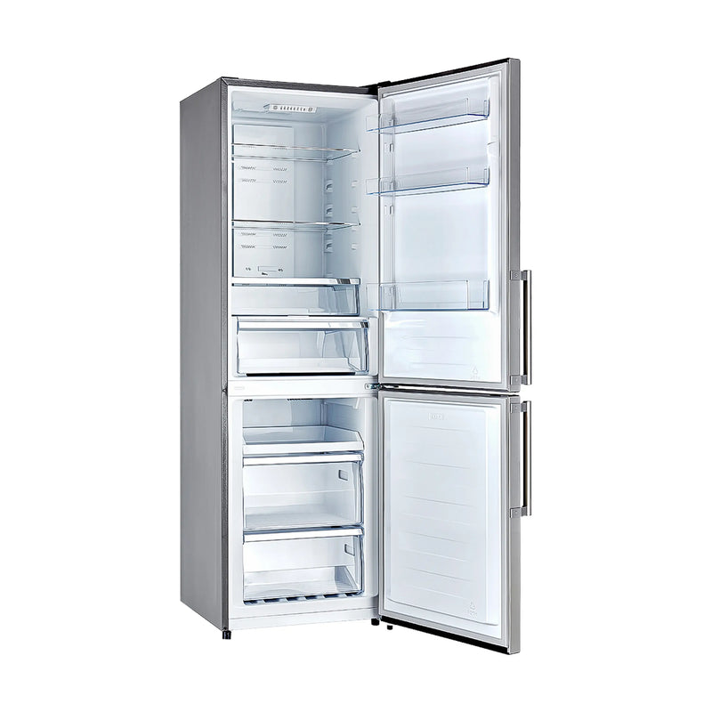 Forno Guardia 23.4-Inch 10.8 cu.ft. Bottom Freezer Right Swing Door Refrigerator in Stainless Steel (FFFFD1778-24RS)
