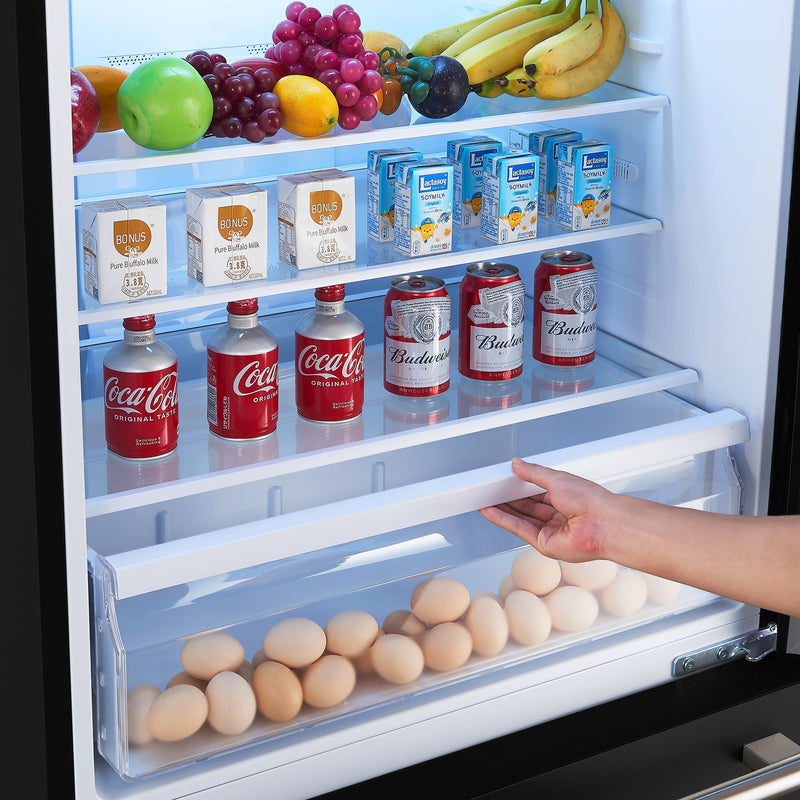 Forno 3-Piece Appliance Package - 30-Inch Espresso Electric Range, Under Cabinet Range Hood, & 31-Inch Refrigerator in Black with Stainless Steel Handle