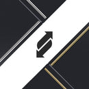 Forno Milano Espresso 31-Inch 17.2 cu. ft. Refrigerator and Bottom Freezer in Black with Antique Brass Trim, Right Hinge (FFFFD1785-31BLK)