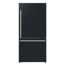 Forno Milano Espresso 31-Inch 17.2 cu. ft. Bottom Freezer Right Swing Door Refrigerator in Black with Stainless Steel Handle (FFFFD1785-31BLK)