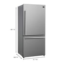 Forno 4-Piece Appliance Package - 30-Inch Leonardo Espresso Electric Range, Range Hood, 31-Inch Refrigerator and Dishwasher in Stainless Steel (FBDL-006-01CA)
