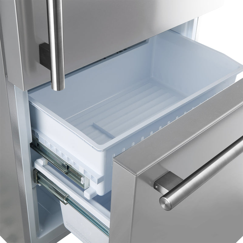 Forno 2-Piece Appliance Package - 30-Inch Espresso Electric Range & 31-Inch Refrigerator  and Bottom Freezer in Stainless Steel