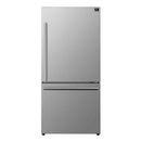 Forno 4-Piece Appliance Package - 30-Inch Leonardo Espresso Electric Range, Range Hood, 31-Inch Refrigerator and Dishwasher in Stainless Steel (FBDL-006-01CA)