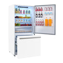 Forno 2-Piece Appliance Package - 30-Inch Induction Range and 31-Inch Refrigerator, Right Hinge in White with Stainless Steel Handle (FBDL-015-06CAUS)
