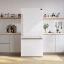 Forno 3-Piece Appliance Package - 30-Inch Espresso Electric Range, Under Cabinet Range Hood, & 31-Inch Refrigerator in White with Stainless Steel Handle