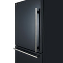 Forno 2-Piece Appliance Package - 30-Inch Induction Range and 31-Inch Bottom Freezer Door Refrigerator in Black with Antique Brass Handle (FBDL-015-12CAUS)