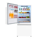 Forno 2-Piece Appliance Package - 30-Inch Induction Range and 31-Inch Refrigerator, Left Hinge in White with Stainless Steel Handle (FBDL-015-07CAUS)