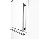 Forno 2-Piece Appliance Package - 30-Inch Slide-In Induction Range and 31-Inch Refrigerator, Left Hinge in White with Stainless Steel Handle (FBDL-014-07CAUS)