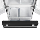 Forno 2-Piece Appliance Package - 30-Inch Slide-In Induction Range and 30-Inch French Door Refrigerator in Black with Stainless Steel Handle (FBDL-014-15CAUS)