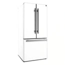 Forno 2-Piece Appliance Package - 30-Inch Induction Range and 30-Inch French Door Refrigerator in White with Antique Brass Handle (FBDL-015-10CAUS)