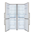 Forno Guardia 46.8-Inch 21.6 cu.ft. Side-by-Side Bottom Freezer Refrigerator in Stainless Steel (FFFFD1778-48S)