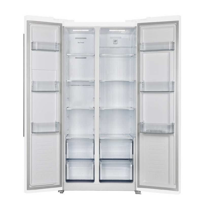 Forno Espresso 3-Piece Appliance Package - 30-Inch Electric Range with 5.0 Cu.Ft. Electric Oven, Built-In Refrigerator, and Under Cabinet Range Hood in White with Stainless Steel Trim