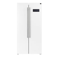 Forno Salerno 33-Inch 15.6 Cu. Ft. Counter Depth Side-by-Side Refrigerator in White (FFRBI1805-33WHT)