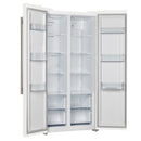 Forno Espresso 3-Piece Appliance Package - 30-Inch Electric Range with 5.0 Cu.Ft. Electric Oven, Built-In Refrigerator, and Under Cabinet Range Hood in White with Stainless Steel Trim