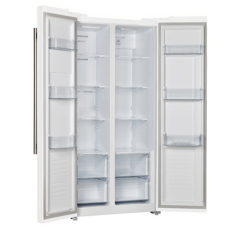 Forno Espresso 3-Piece Appliance Package - 30-Inch Electric Range with 5.0 Cu.Ft. Electric Oven, Built-In Refrigerator, and Under Cabinet Range Hood in White with Stainless Steel Trim