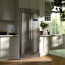 Forno Salerno 33-Inch 15.6 cu.ft Built-in Refrigerator with Modern Decorative Grille in Stainless Steel (FFRBI1805-37MG)