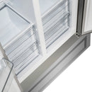 Forno Salerno 33-Inch 15.6 cu.ft Built-in Refrigerator with Modern Decorative Grille in Stainless Steel (FFRBI1805-37MG)