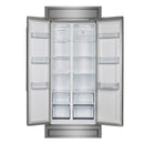Forno Salerno 33-Inch 15.6 cu.ft Built-in Refrigerator with Modern Decorative Grille in Stainless Steel (FFRBI1805-37MG)