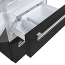 Forno 3-Piece Appliance Package - 30-Inch Induction Range, French Door Refrigerator, and Dishwasher in Black with Antique Brass Trim