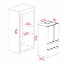 Forno 4-Piece Pro Appliance Package - 30-Inch Gas Range, Refrigerator, 24-Inch Microwave Drawer, & 3-Rack Dishwasher in Stainless Steel