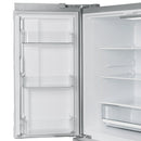 Forno Moena 36-Inch French Door 19.2 cu. ft Refrigerator with Modern Decorative Grille in Stainless Steel (FFRBI1820-40MG)
