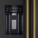 Forno 2-Piece Appliance Package - 30-Inch Induction Range and 36-Inch Side by Side Refrigerator with Water Dispenser in Black with Antique Brass Handle (FBDL-015-14CAUS)