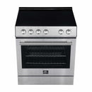 Forno 3-Piece Appliance Package - 30-Inch Electric Range, 31-Inch Refrigerator and Dishwasher in Stainless Steel (FBDL-011-01CA)