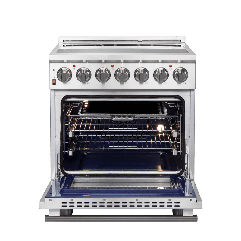 Forno Massimo 30-Inch Freestanding French Door Electric Range in Stainless Steel (FFSEL6020-30)