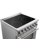 Forno 2-Piece Appliance Package - 30-Inch Electric Range and 30-Inch French Door Refrigerator in Stainless Steel (FBDL-013-05CAUS)