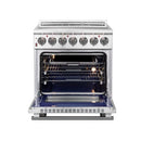 Forno 2-Piece Appliance Package - 30-Inch Electric Range and 31-Inch Refrigerator, Left Hinge in Stainless Steel (FBDL-013-02CAUS)