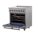 Forno 2-Piece Appliance Package - 30-Inch Electric Range and 31-Inch Refrigerator, Right Hinge in Stainless Steel (FBDL-013-01CAUS)