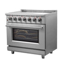 Forno 2-Piece Appliance Package - 36-Inch Electric Range and 31-Inch Refrigerator, Right Hinge in Stainless Steel (FBDL-013-06CAUS)
