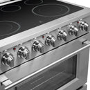 Forno 2-Piece Appliance Package - 36-Inch Electric Range and 36-Inch Side by Side Refrigerator with Water Dispenser in Stainless Steel (FBDL-013-09CAUS)