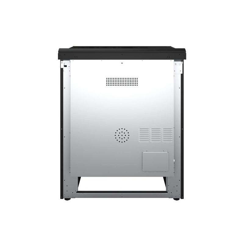 Forno Leonardo Espresso 30-Inch Electric Range in Black with Brass Handle (FFSEL6022-30BLK)