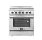 Forno Galiano 30-Inch Electric Range with Convection Oven in Stainless Steel (FFSEL6083-30)