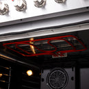 Forno 4-Piece Appliance Package - 36-Inch Electric Range, Pro-Style Refrigerator, Dishwasher, and 24-Inch Microwave Drawer in Stainless Steel