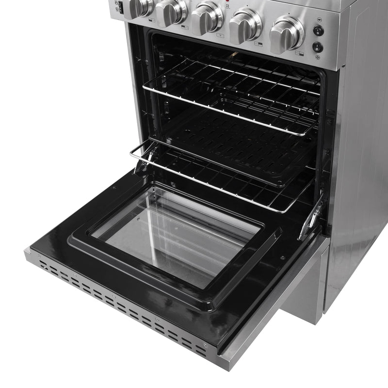 Forno 24-Inch Pro-Style Electric Range with 4 Burners in Stainless Steel (FFSEL6069-24)