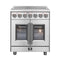 Forno Massimo 30-Inch Freestanding French Door Electric Range in Stainless Steel (FFSEL6955-30)