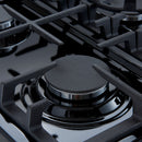 Forno 3-Piece Appliance Package - 30-Inch Gas Range, Under Cabinet Range Hood, & Side-by-Side Refrigerator in Stainless Steel