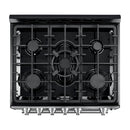 Forno 3-Piece Appliance Package - 30-Inch Gas Range, Under Cabinet Range Hood, & Side-by-Side Refrigerator in Stainless Steel