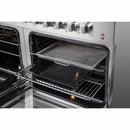Forno 2-Piece Appliance Package - 60-Inch Dual Fuel Range and Wall Mount Range Hood in Stainless Steel