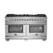 Forno 60-Inch Capriasca Dual Fuel Range with 240v Electric Oven - 10 Sealed Burners and 200,000 BTUs (FFSGS6187-60)