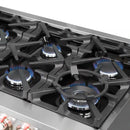 Forno 2-Piece Appliance Package - 60-Inch Gas Range and Wall Mount Range Hood in Stainless Steel
