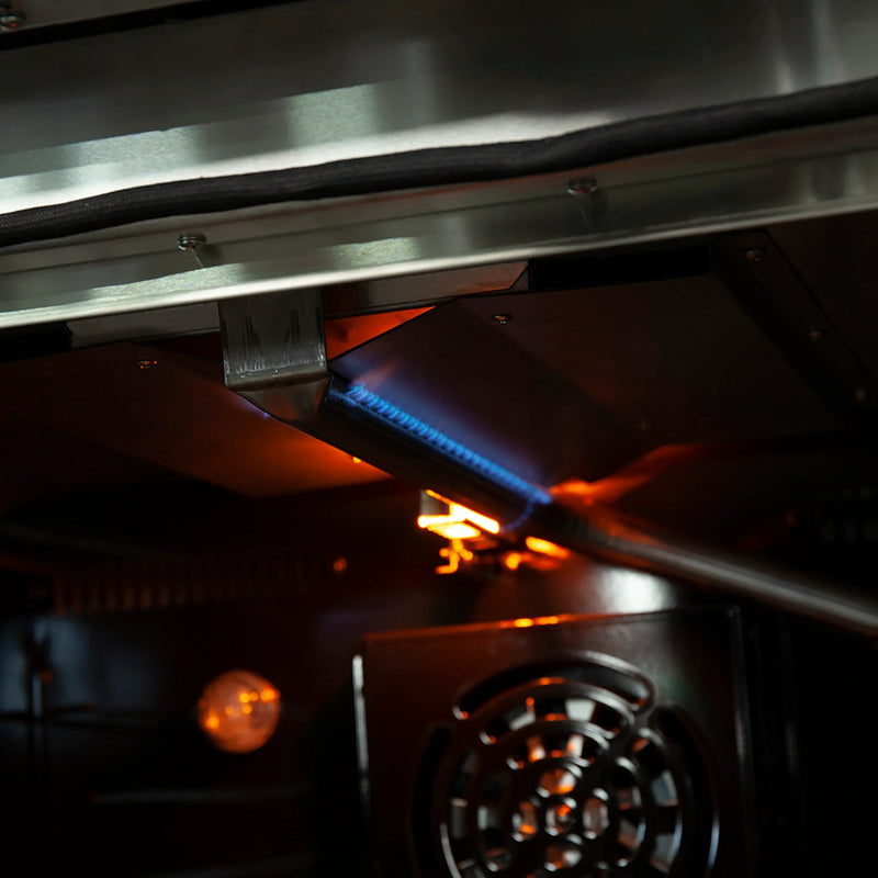 Forno 4-Piece Appliance Package - 36-Inch Gas Range, Wall Mount Range Hood, 60-Inch Built-In Convertible Refrigerator, and Dishwasher in Stainless Steel